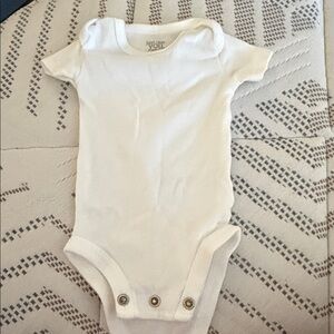 Soft White Baby Bodysuit